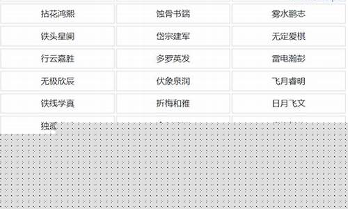 游戏名三字简单霸气_游戏名三字简单霸气女