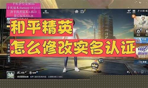 和平精英 怎样修改实名认证_和平精英怎么修改实名认证