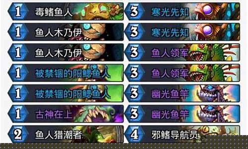 鱼人圣骑士卡组_鱼人骑士卡组