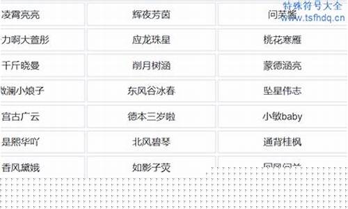 好听的游戏名字简洁干净_好听的游戏名字简洁干净女生
